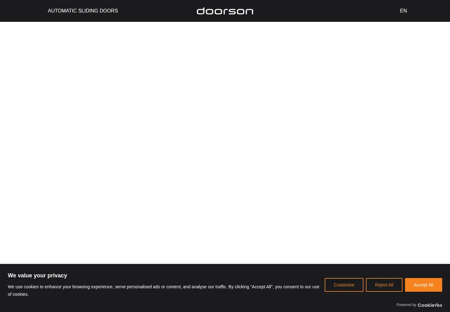 Screenshot of doorson.com