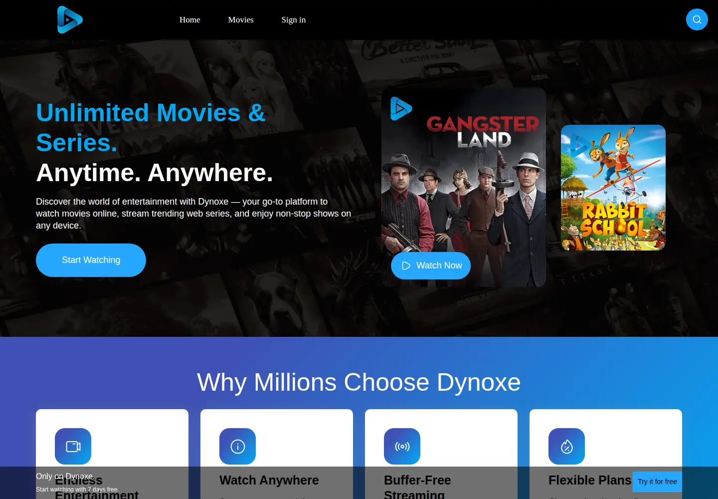 Screenshot of dynoxe.com