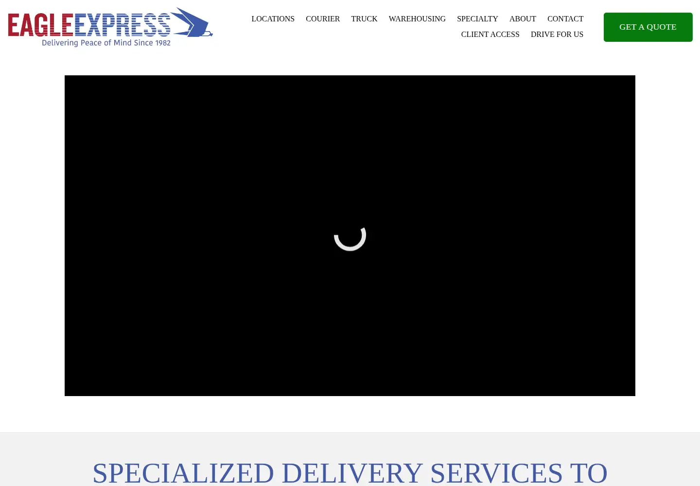 Screenshot of eagleexpress.com