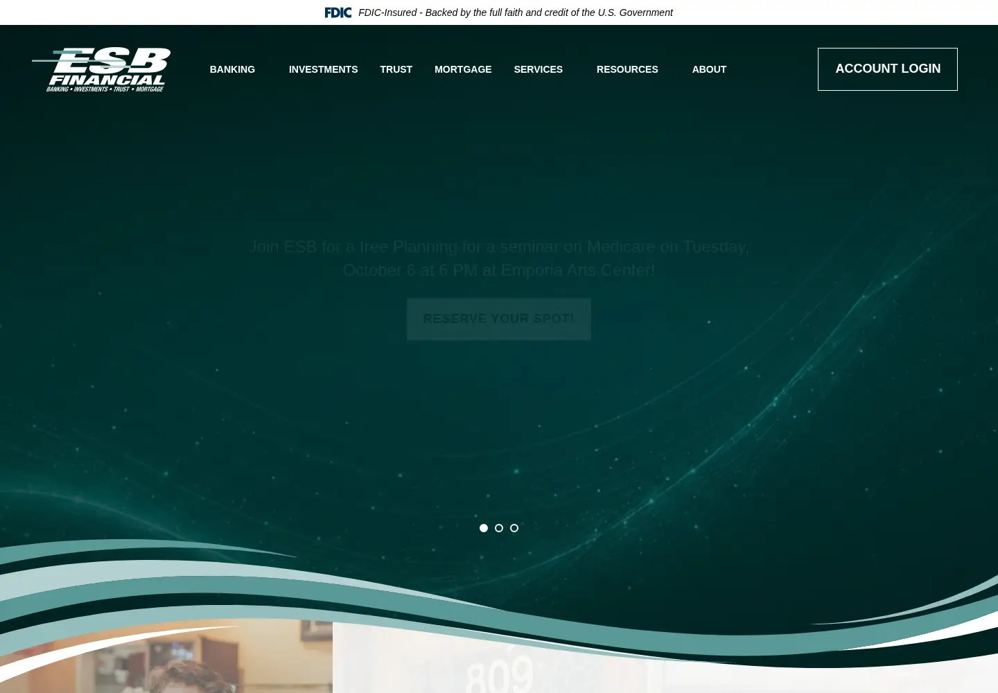 Screenshot of esbfinancial.com