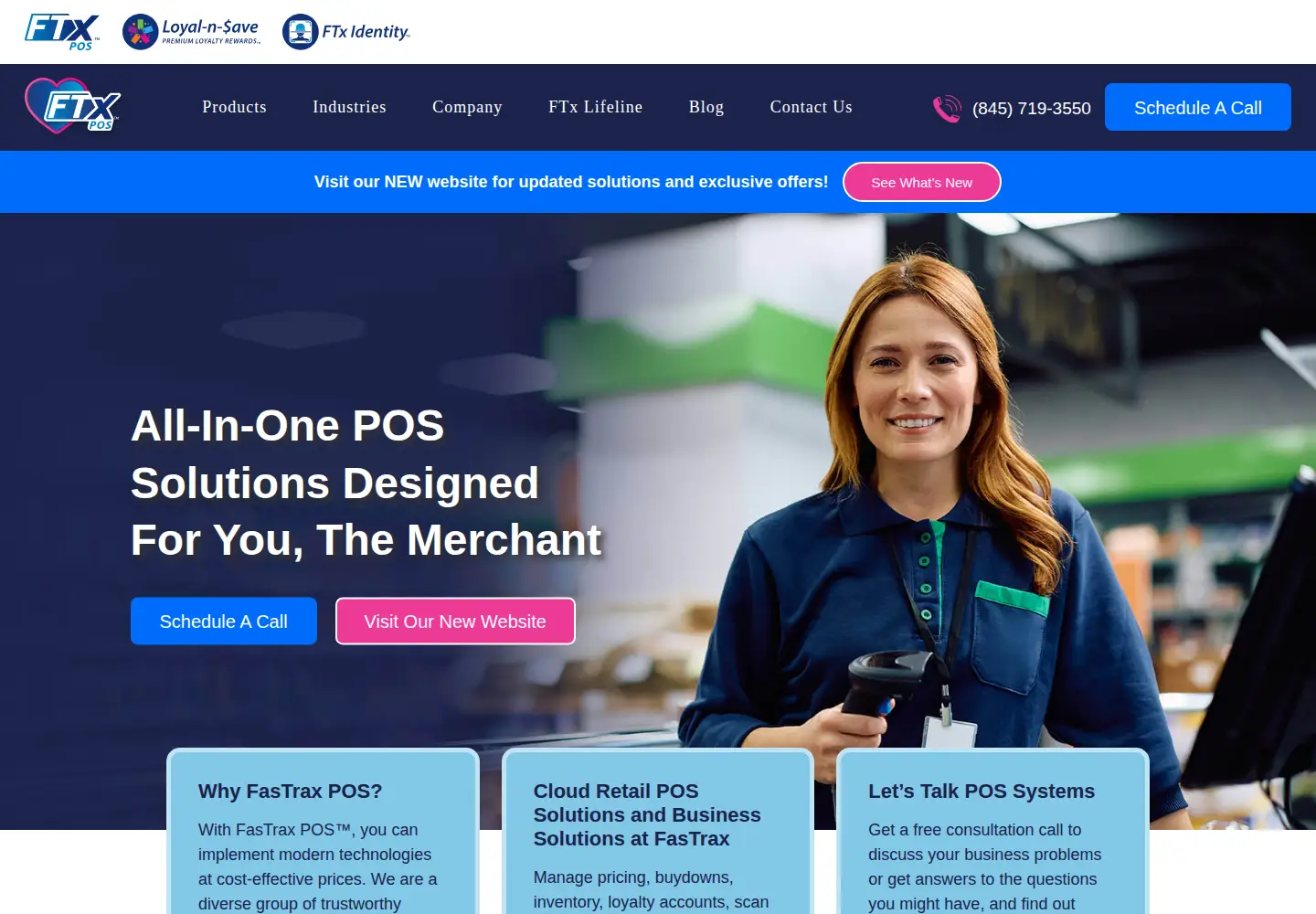 Screenshot of fastraxpos.com