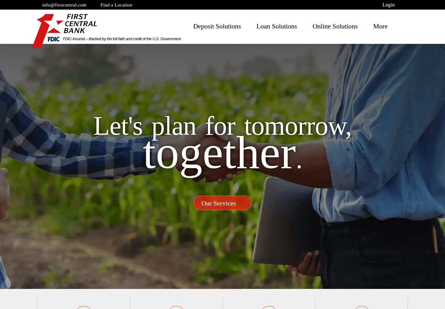 Screenshot of firstcentral.com