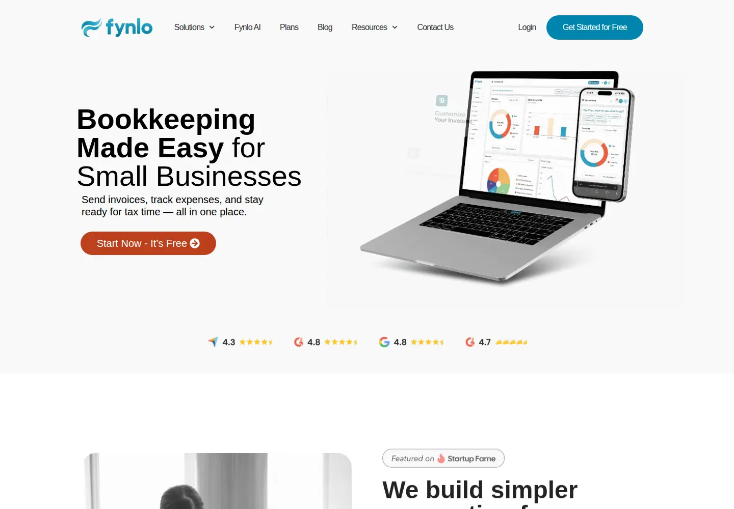 Captured homepage of fynloapps.com in the current scan