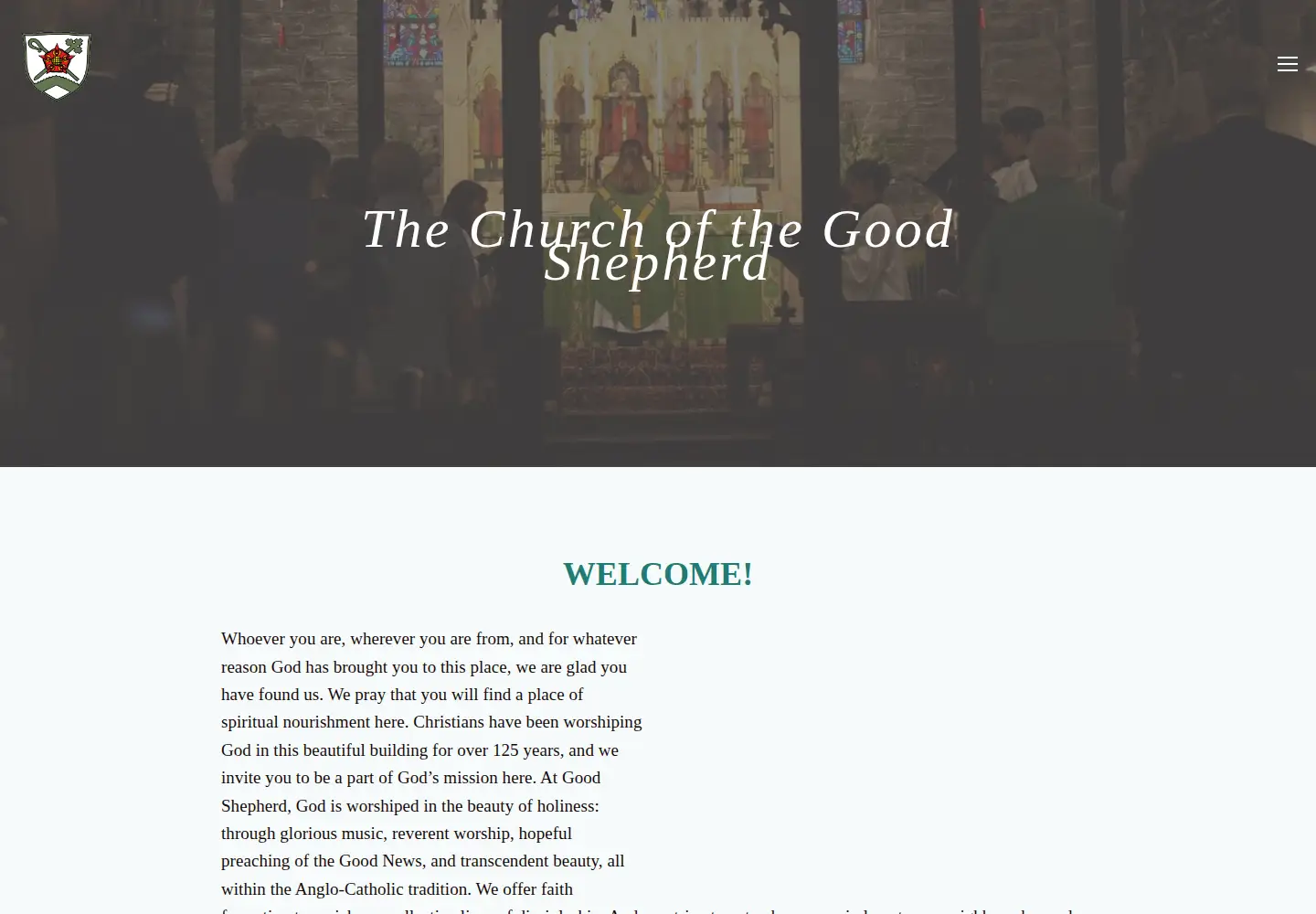 Screenshot of goodshepherdrosemont.com