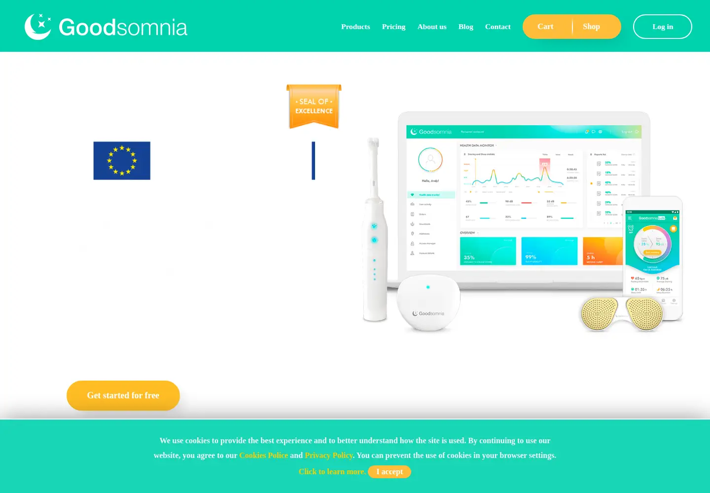 Screenshot of goodsomnia.com