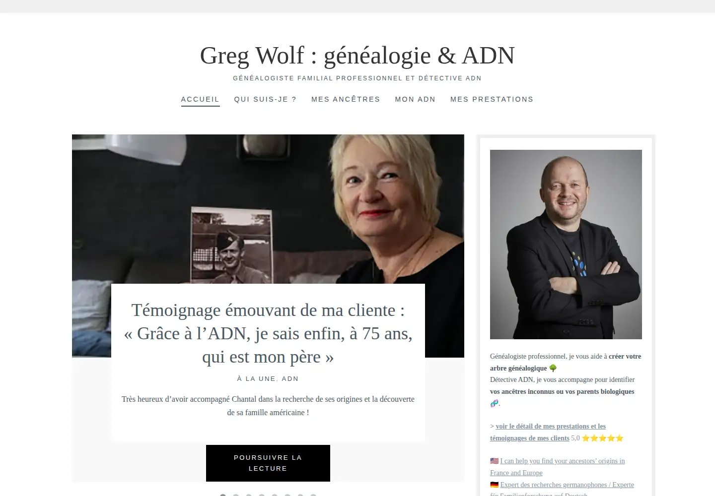 Screenshot of greg-wolf.com