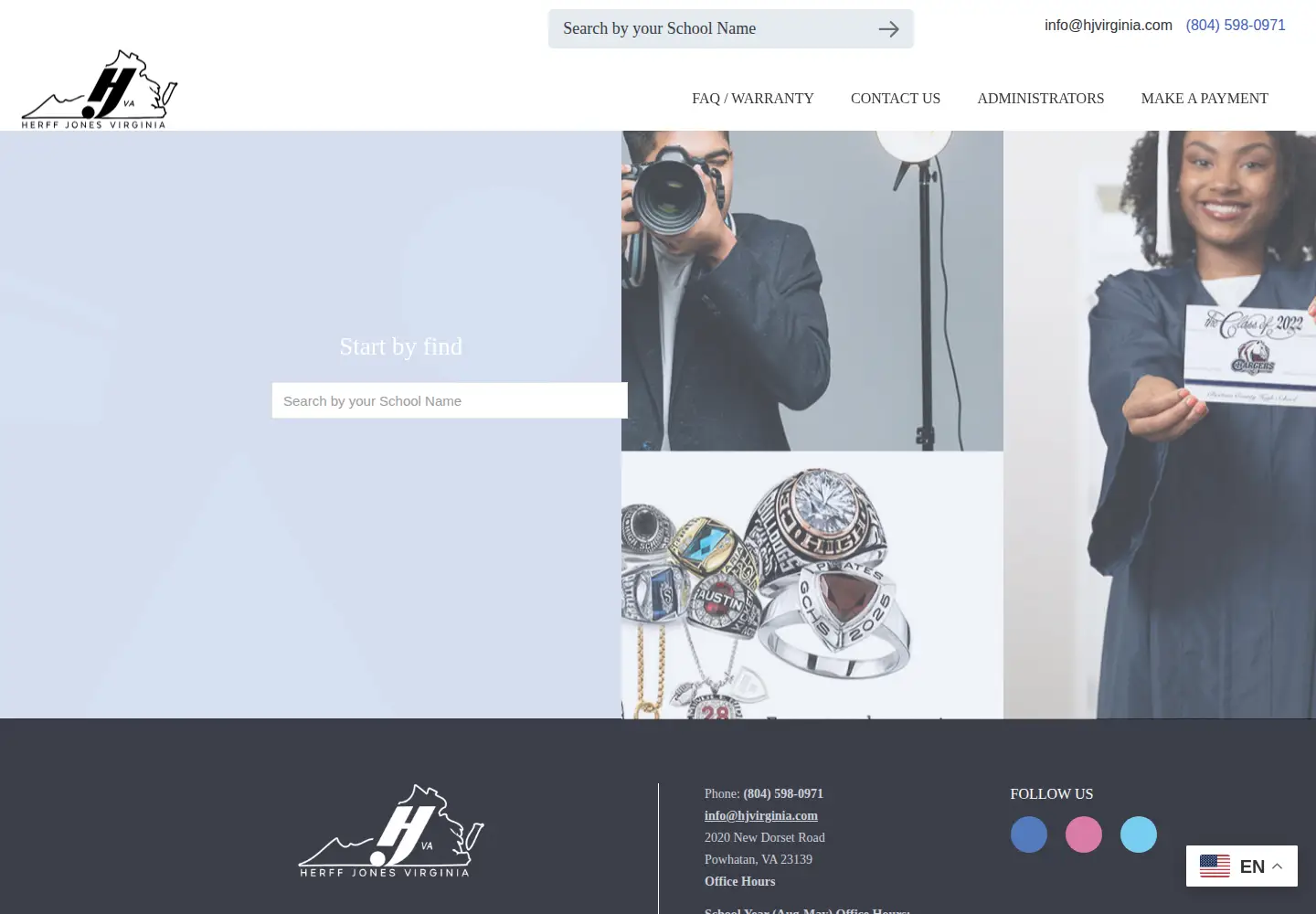 Screenshot of hjvirginia.com