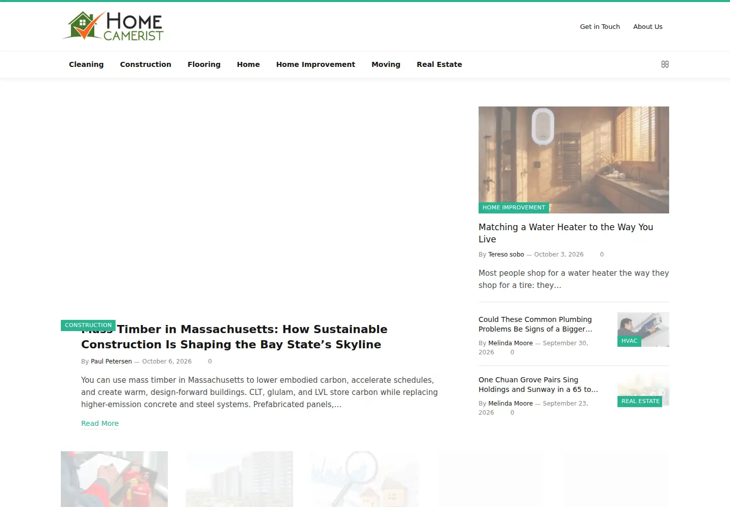 Captured homepage of home-camerist.com in the current scan
