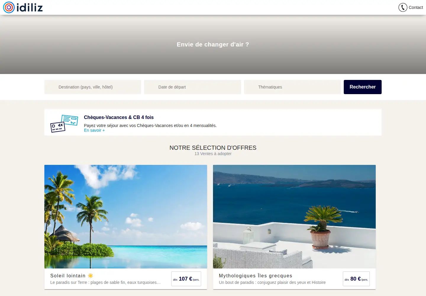 Screenshot of idiliz.com