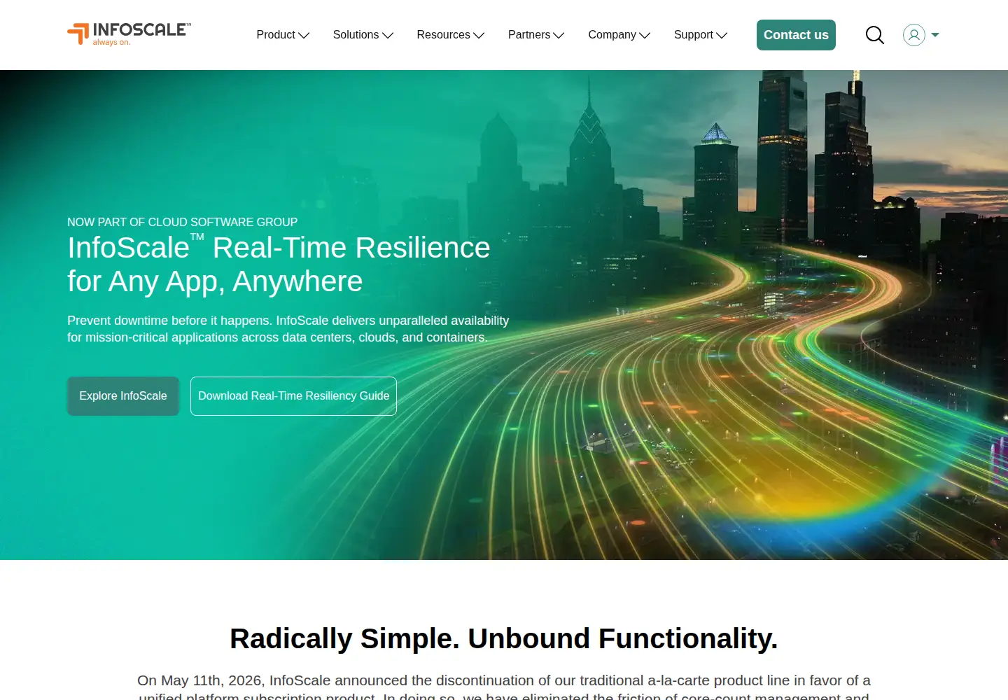 Screenshot of infoscale.com