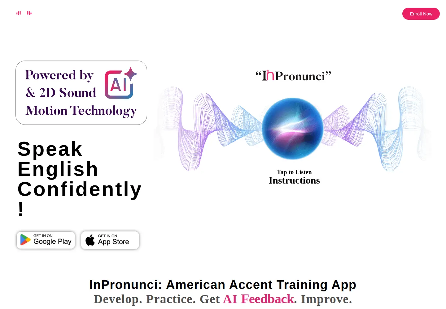 Captured homepage of inpronunci.com in the current scan