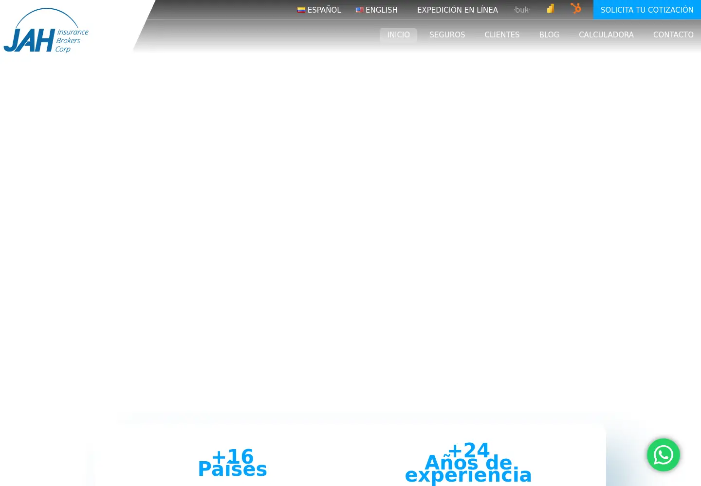 Screenshot of jahinsurance.com