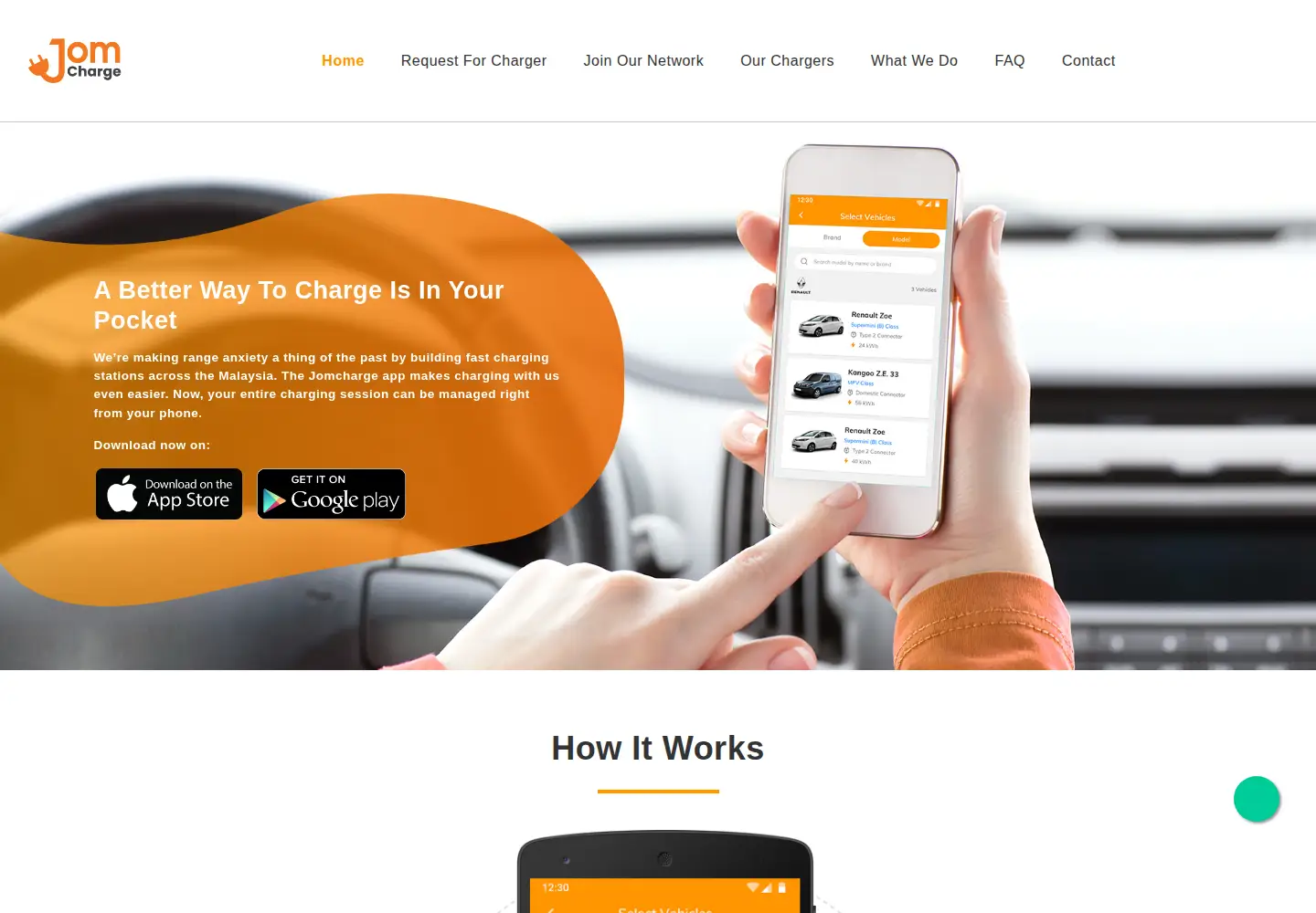 Screenshot of jomcharge.com