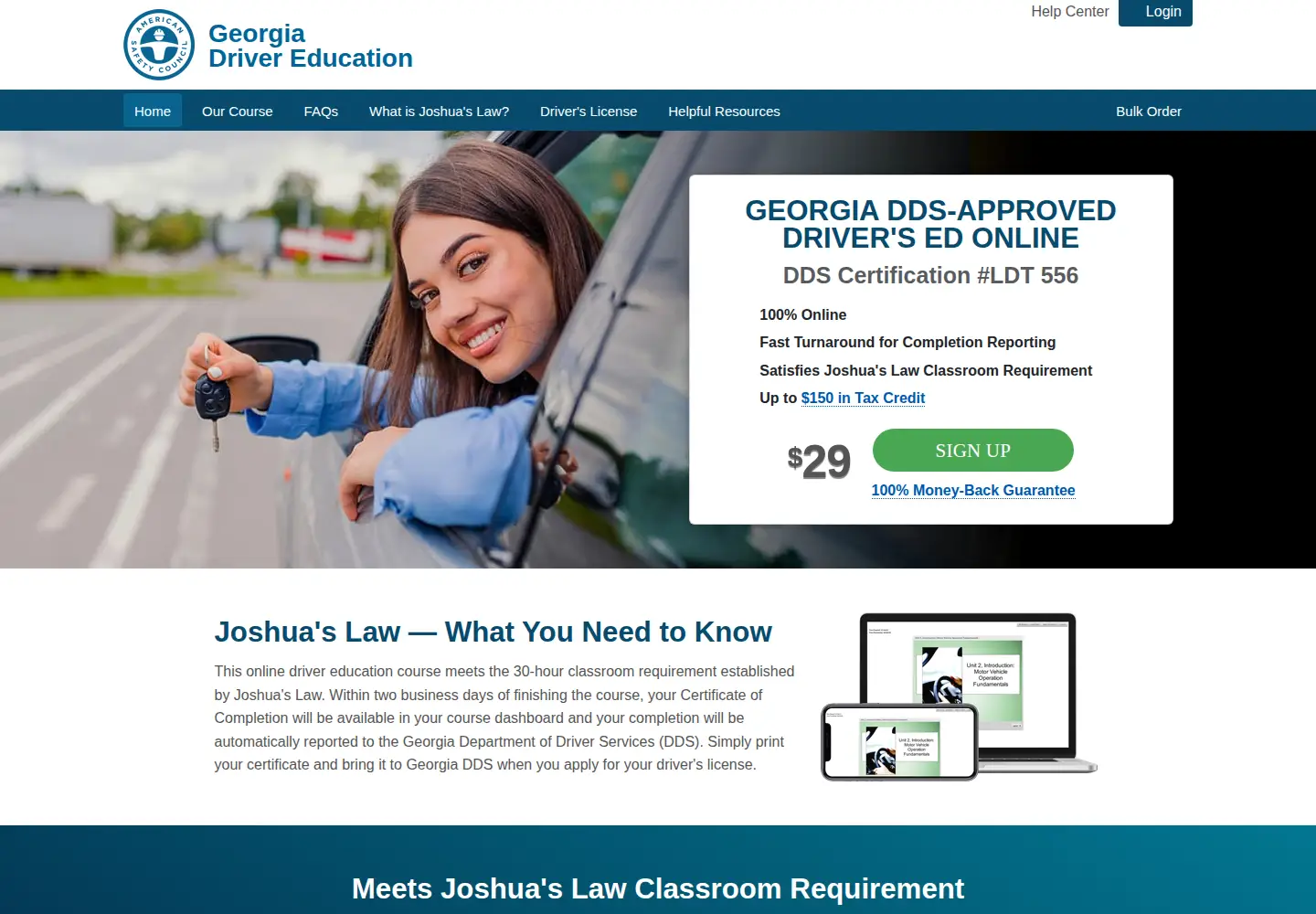 Screenshot of joshuaslaw.com