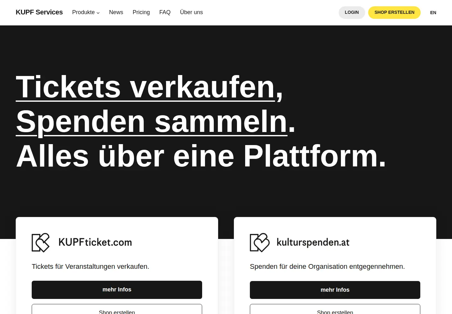 Captured homepage of kupfservices.com in the current scan