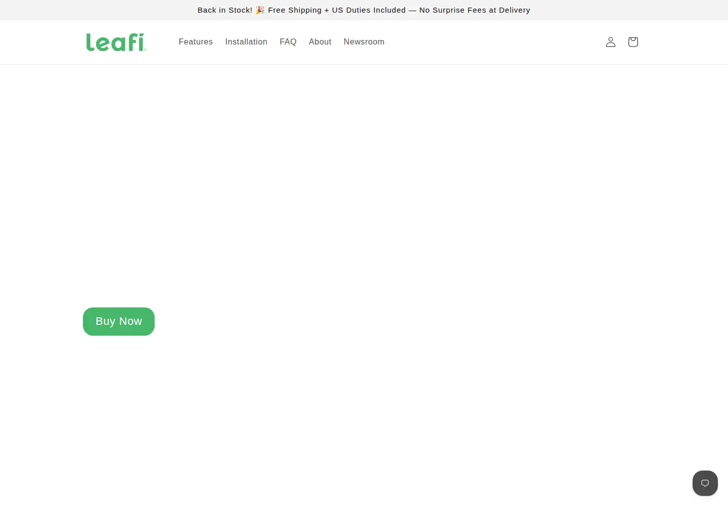 Screenshot of leafihome.com