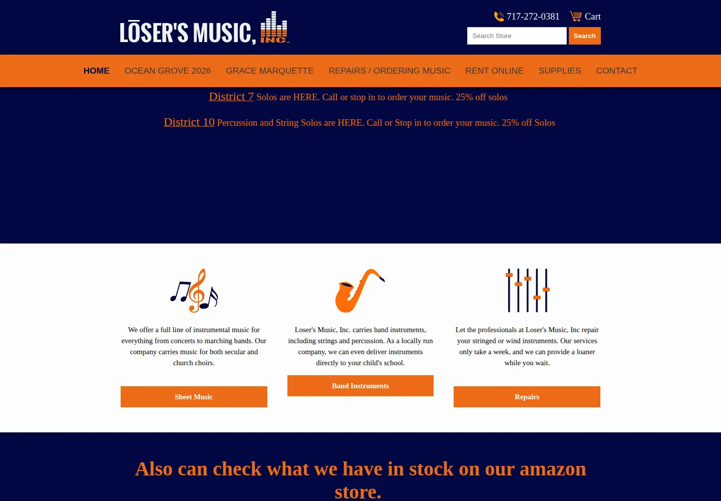 Screenshot of losersmusic.com