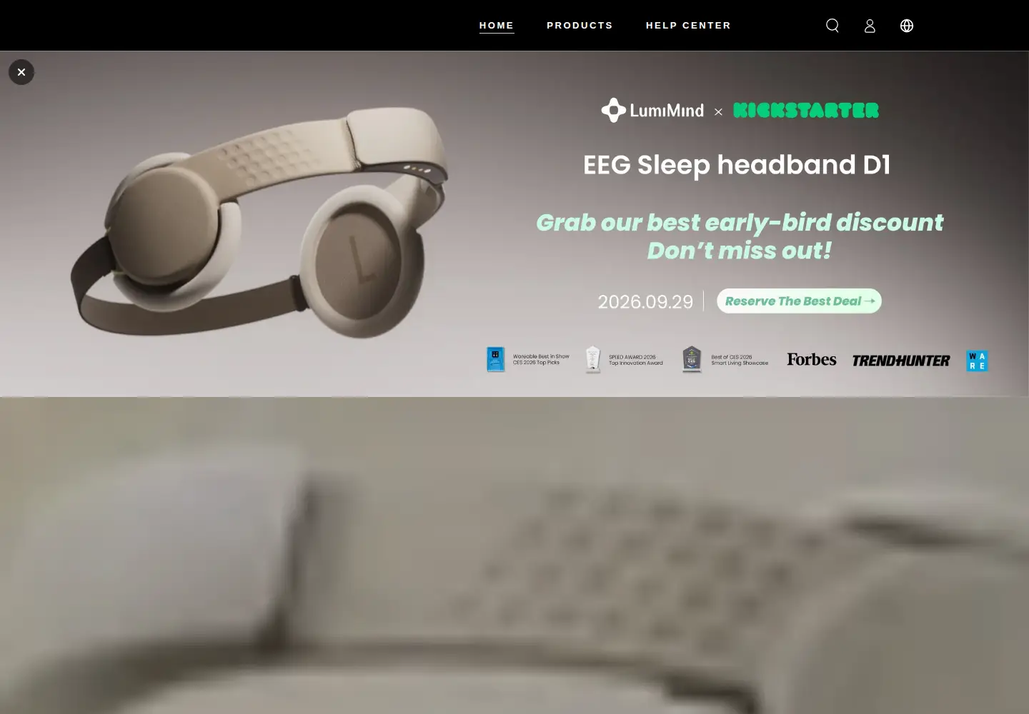 Screenshot of lumimind.com