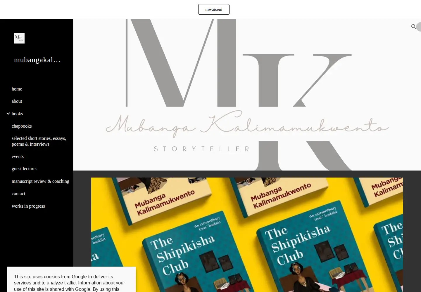 Screenshot of mubangakalimamukwento.com