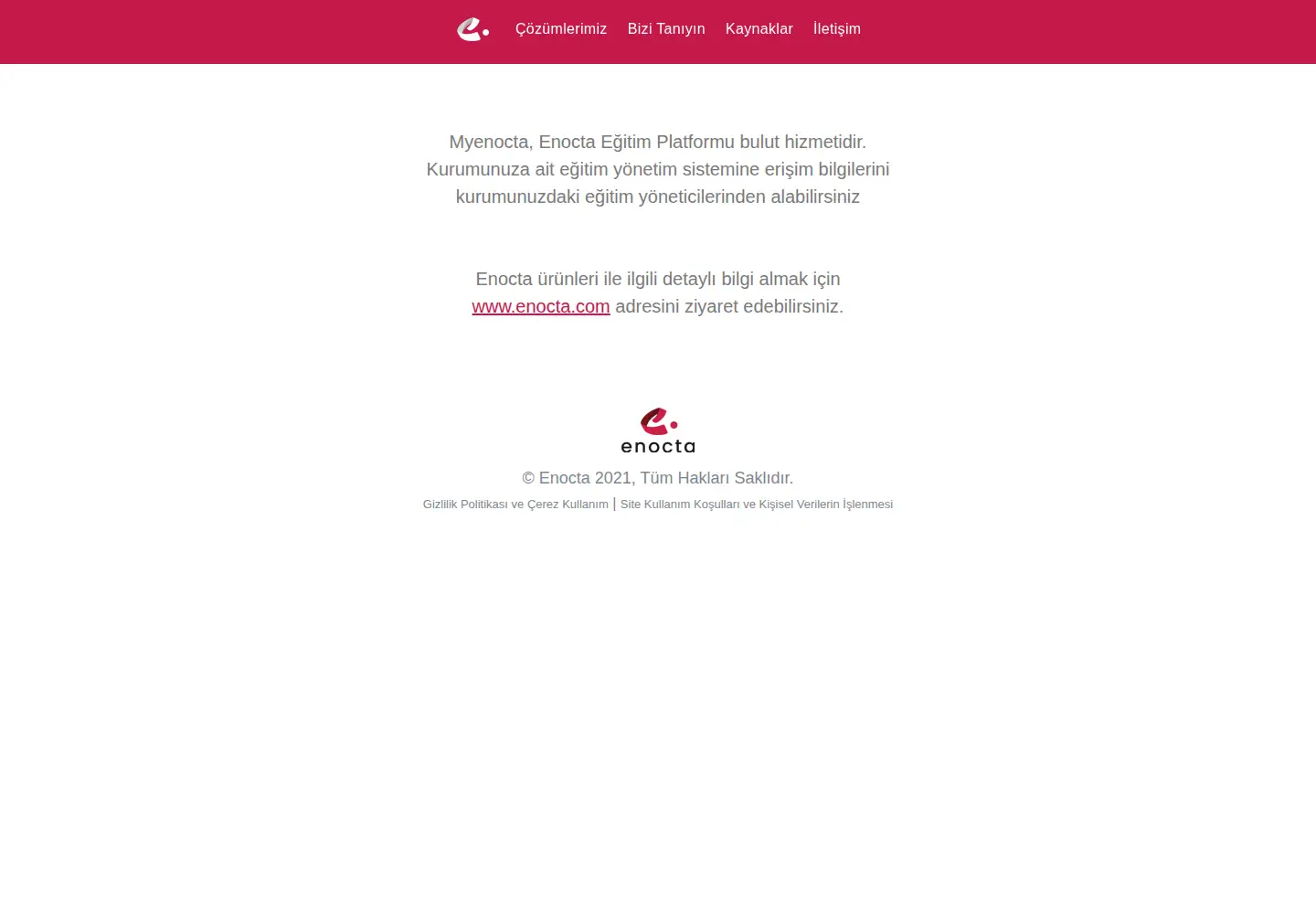 Screenshot of myenocta.com