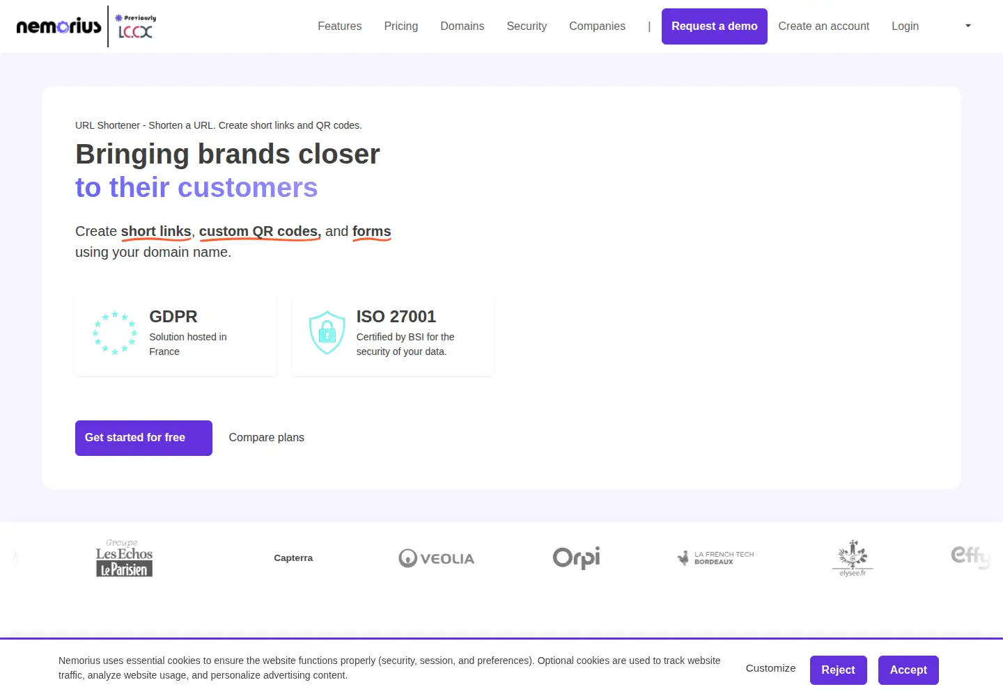 Screenshot of nemorius.com