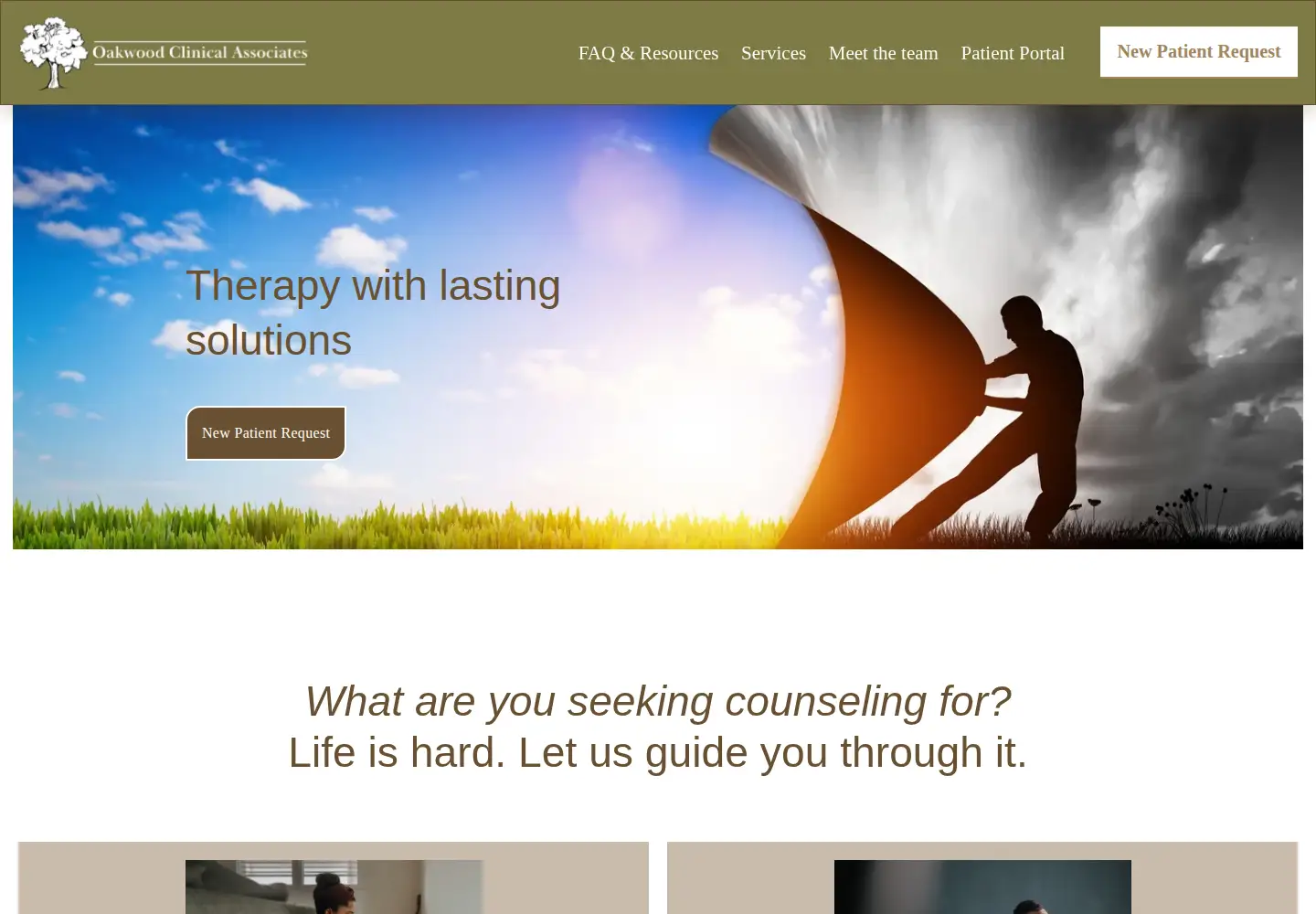 Screenshot of oakwoodclinical.com