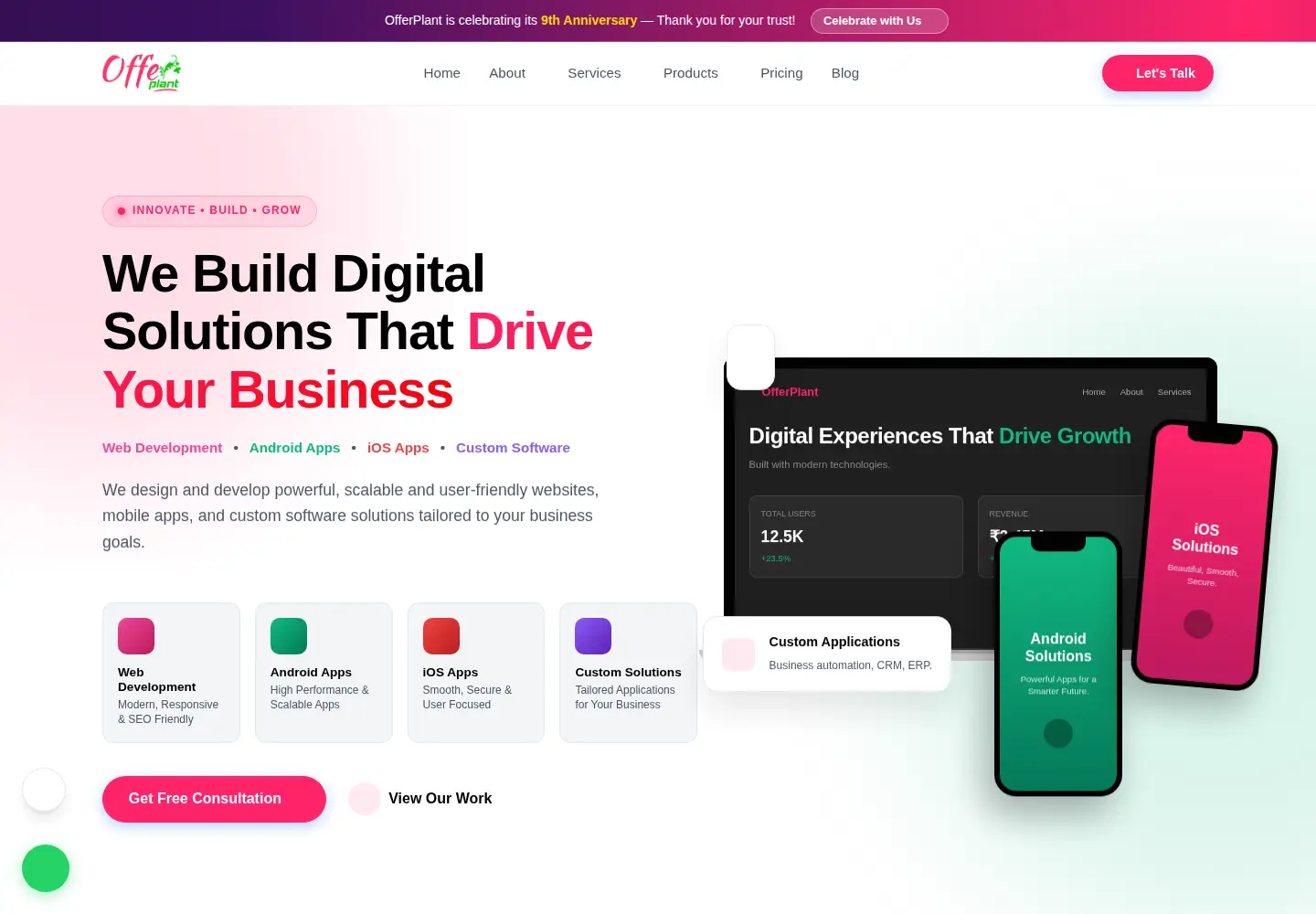 Screenshot of offerplant.com