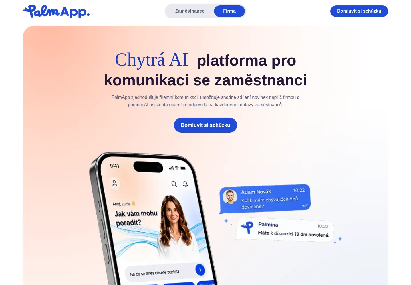Screenshot of palmapp.com