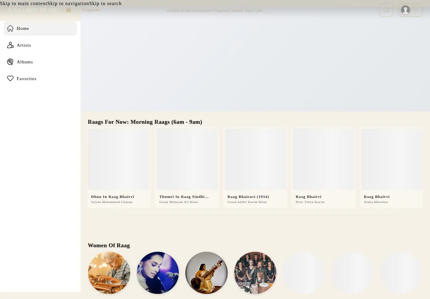 Captured homepage of saareymusic.com in the current scan