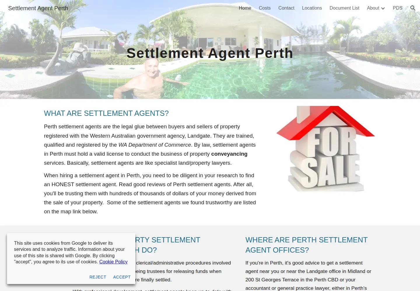 Screenshot of settlementagentperth.com