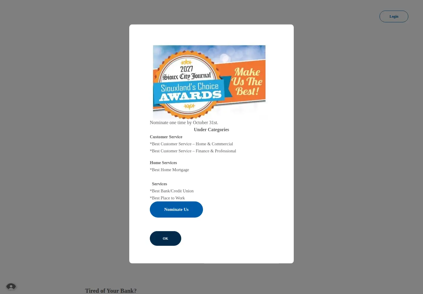Captured homepage of siouxlandfederalcu.com in the current scan