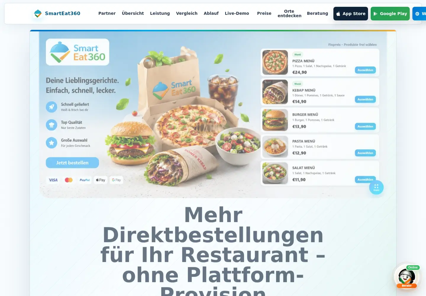 Screenshot of smarteat360.com