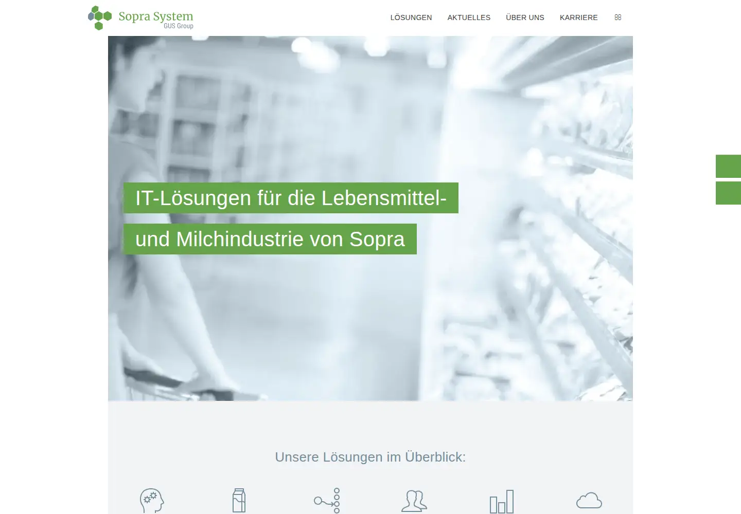 Captured homepage of sopra-system.com in the current scan