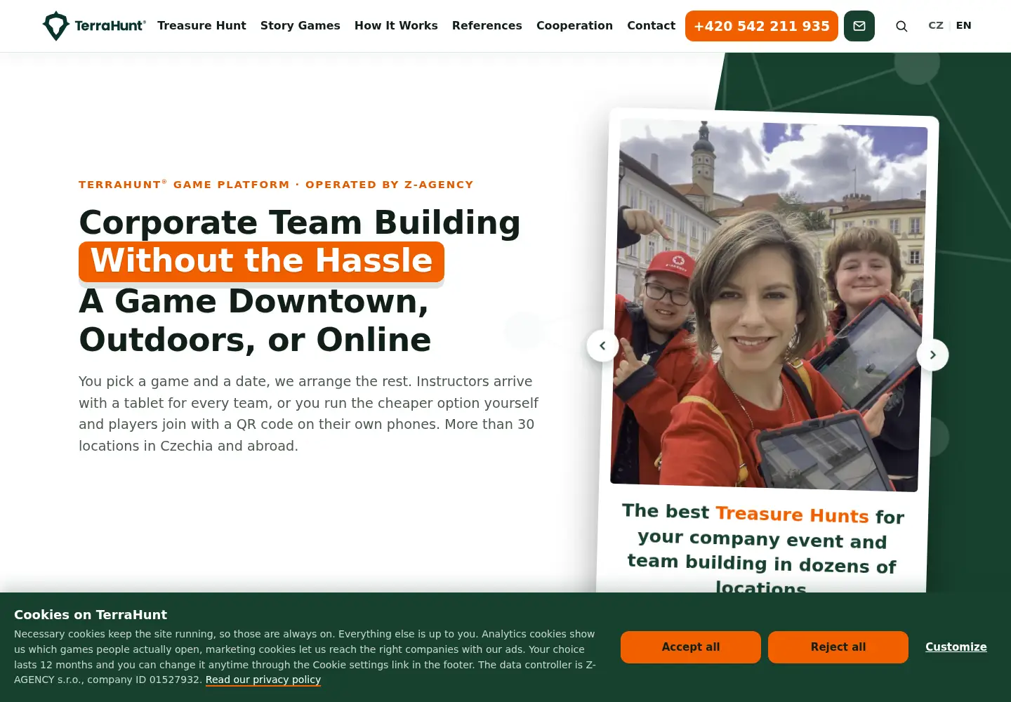 Screenshot of terrahunt.com