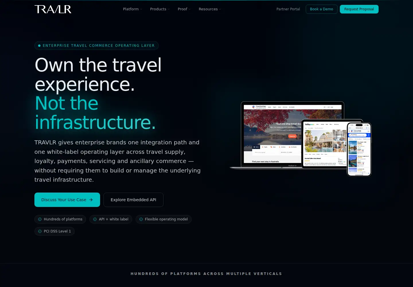 Captured homepage of travlr.com in the current scan