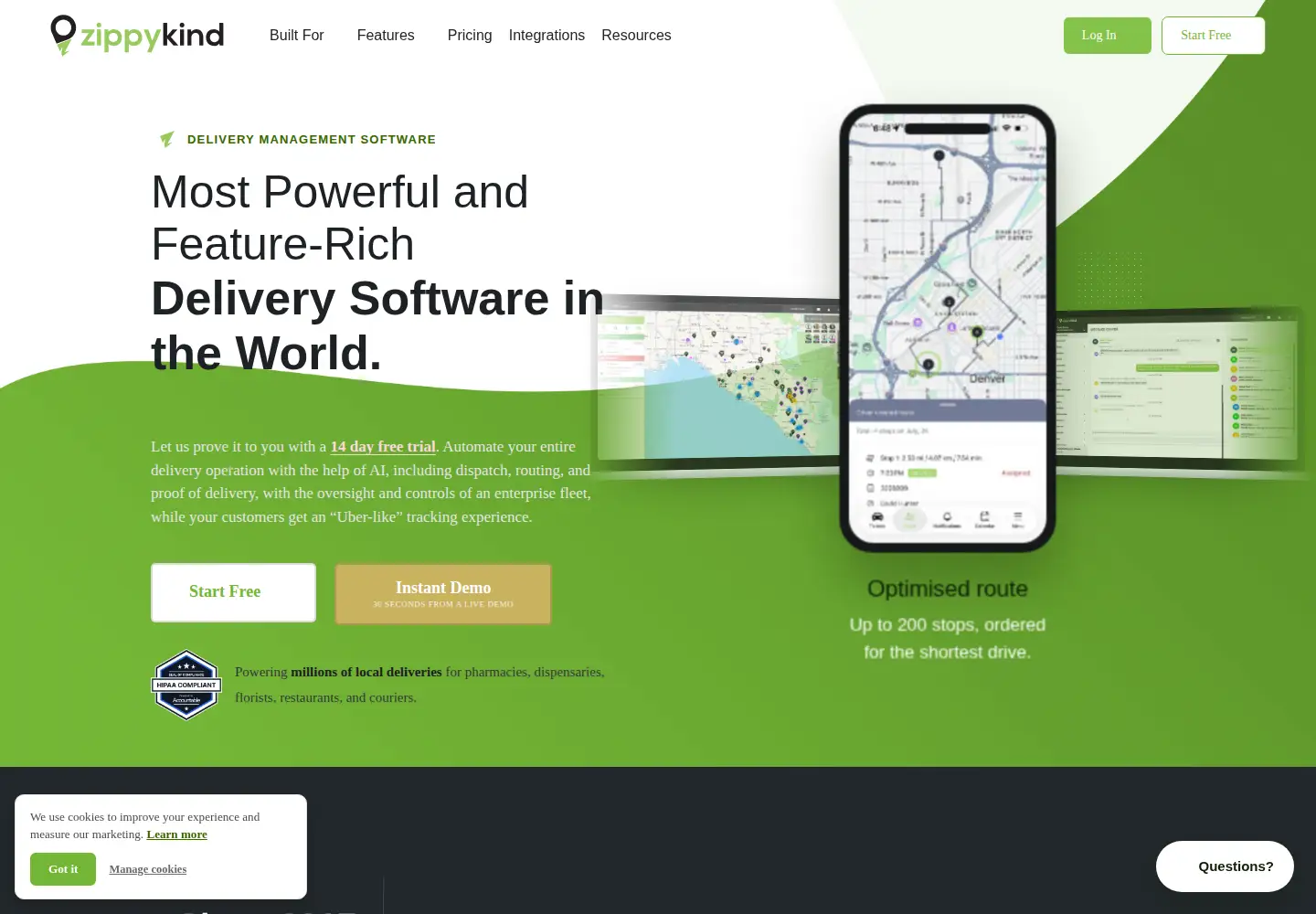 Screenshot of zippykind.com