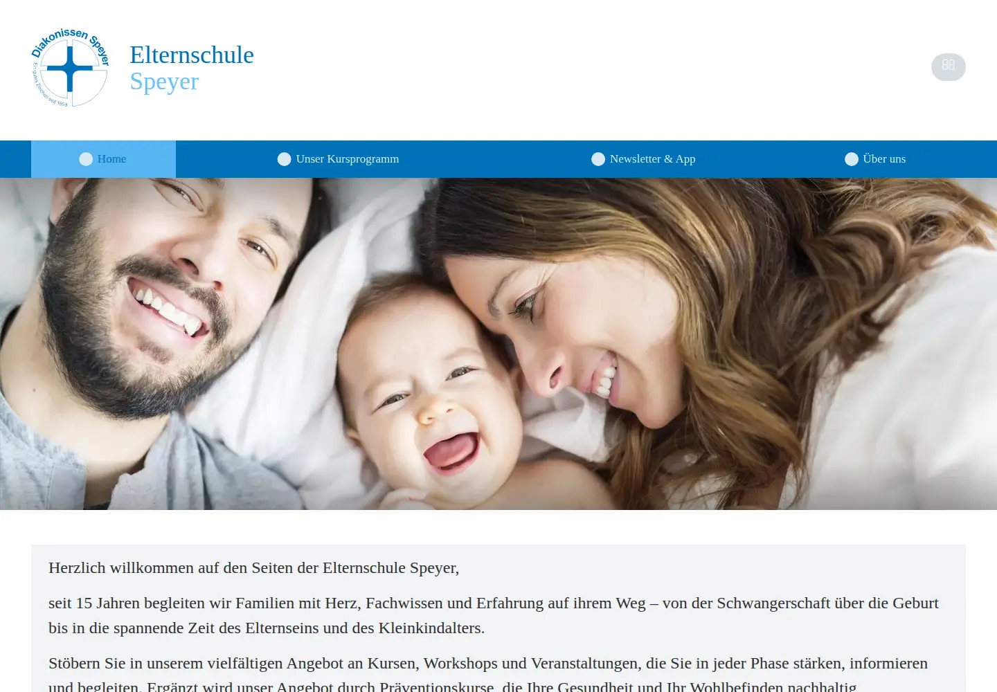 Screenshot of elternschule-speyer.de