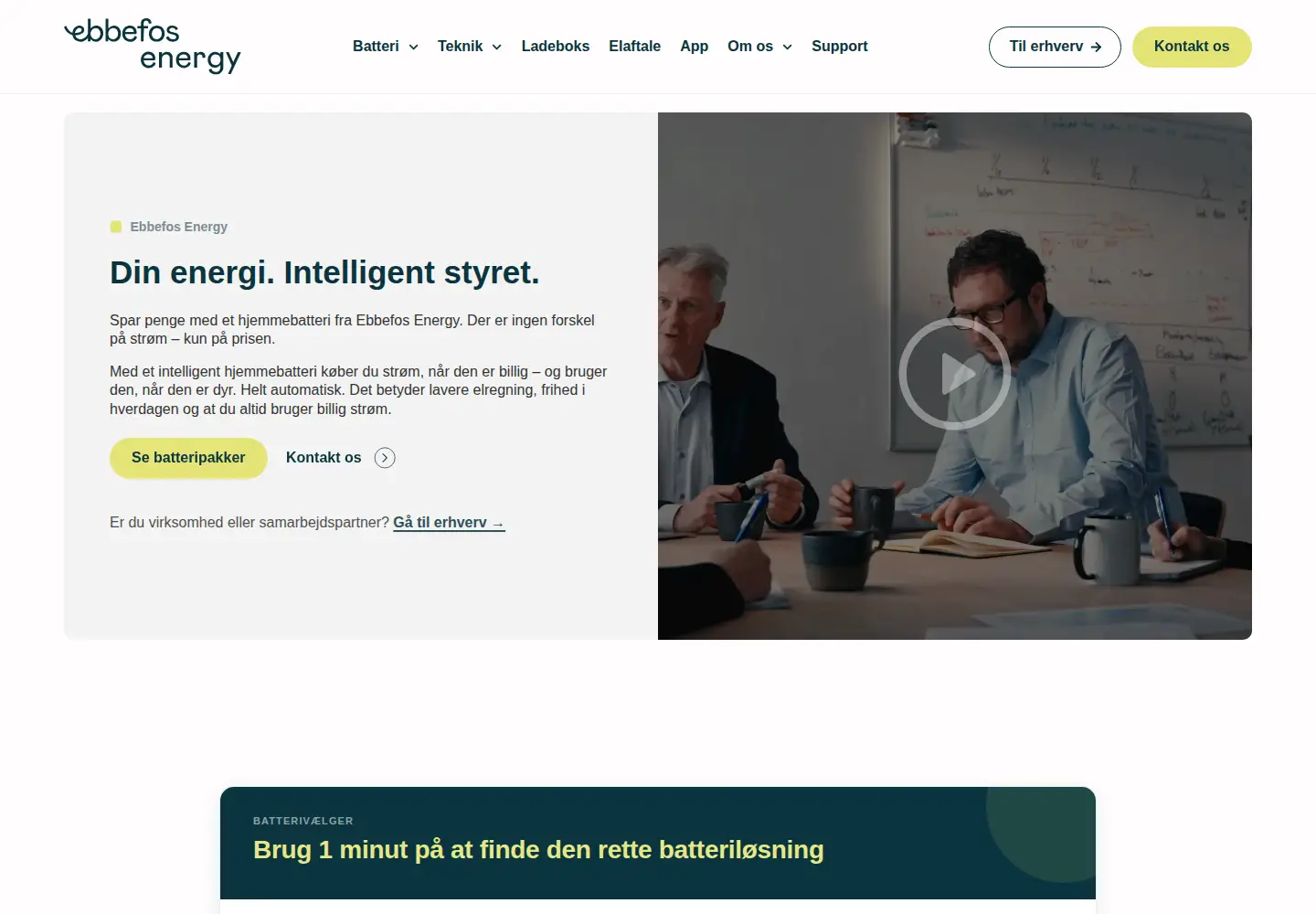 Screenshot of ebbefosenergy.dk