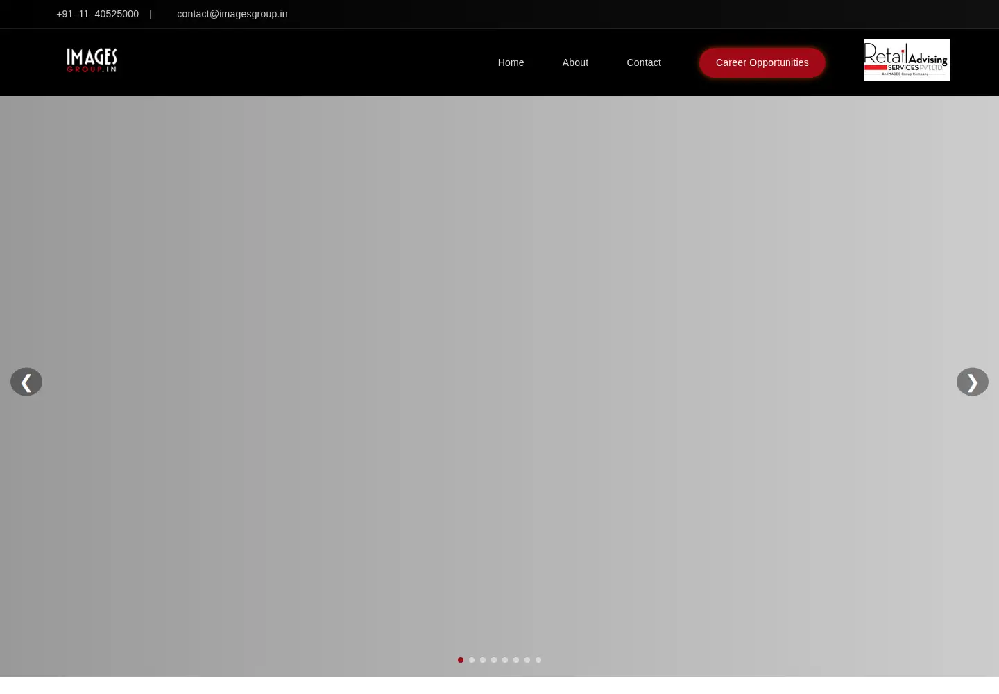 Captured homepage of imagesgroup.in in the current scan