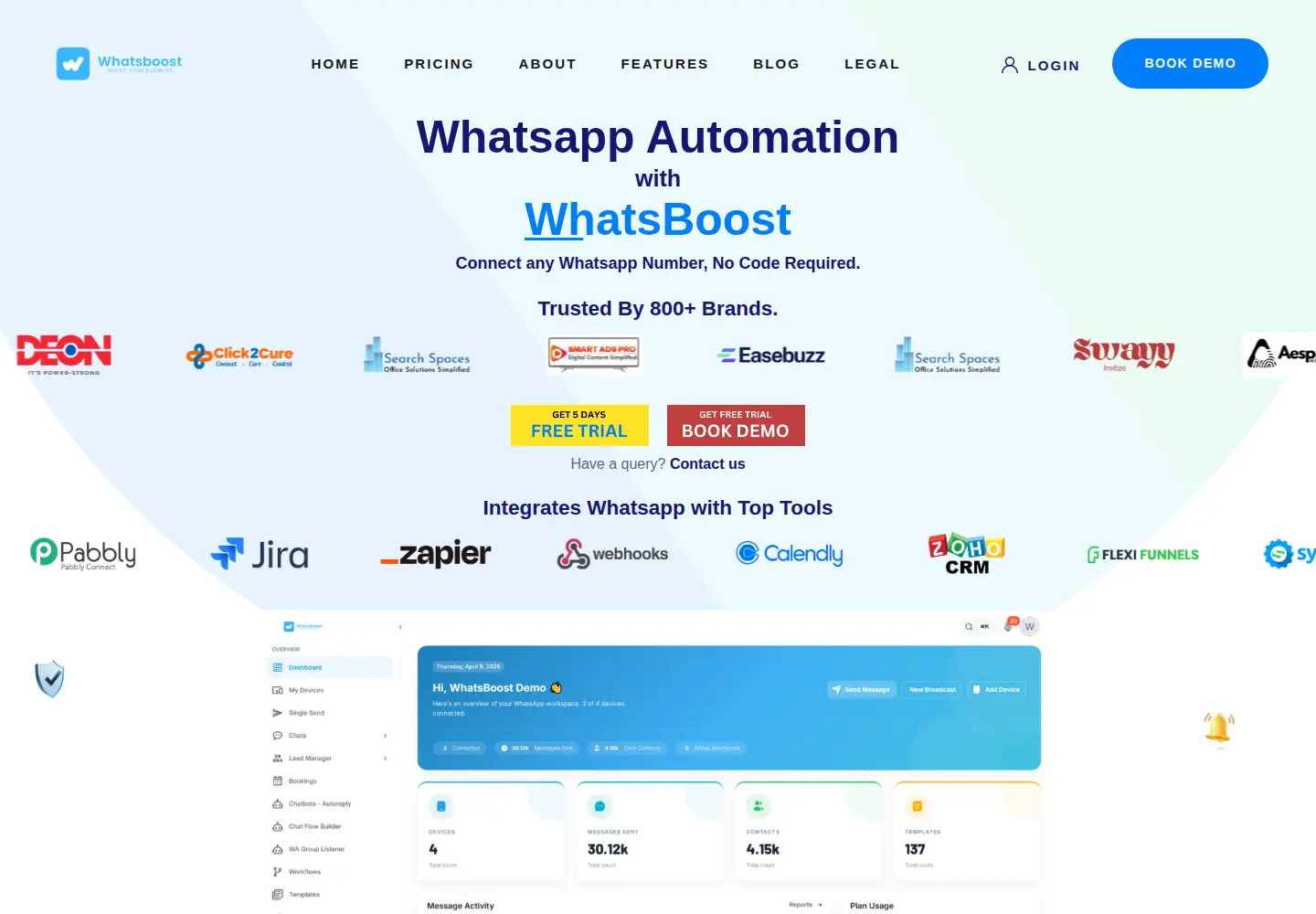 Screenshot of whatsboost.in