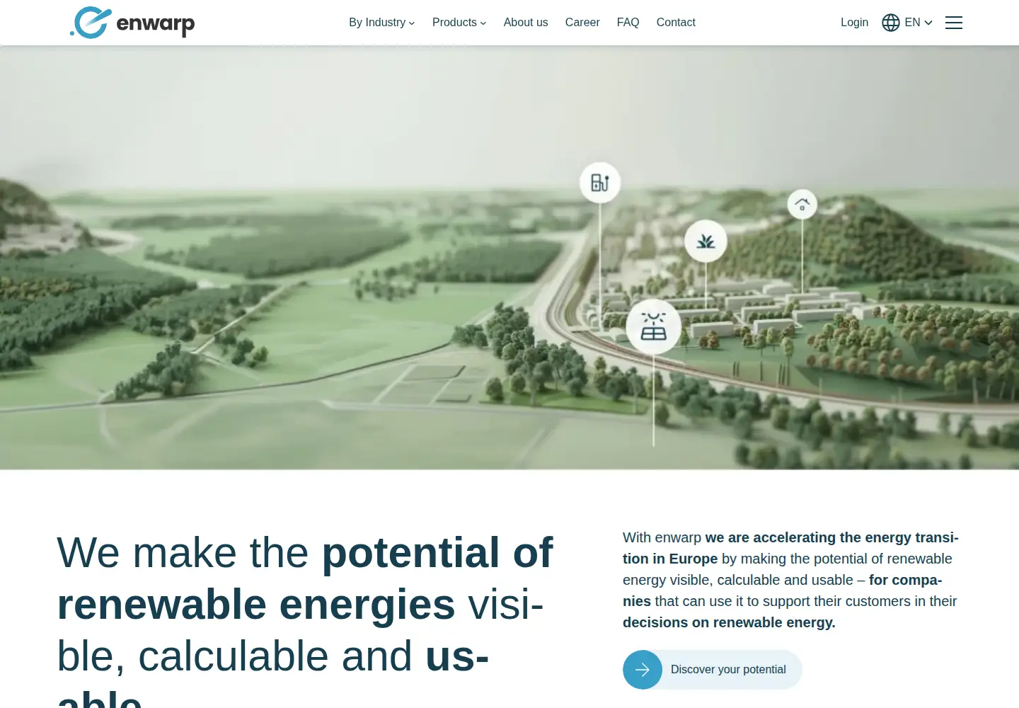 Screenshot of enwarp.io
