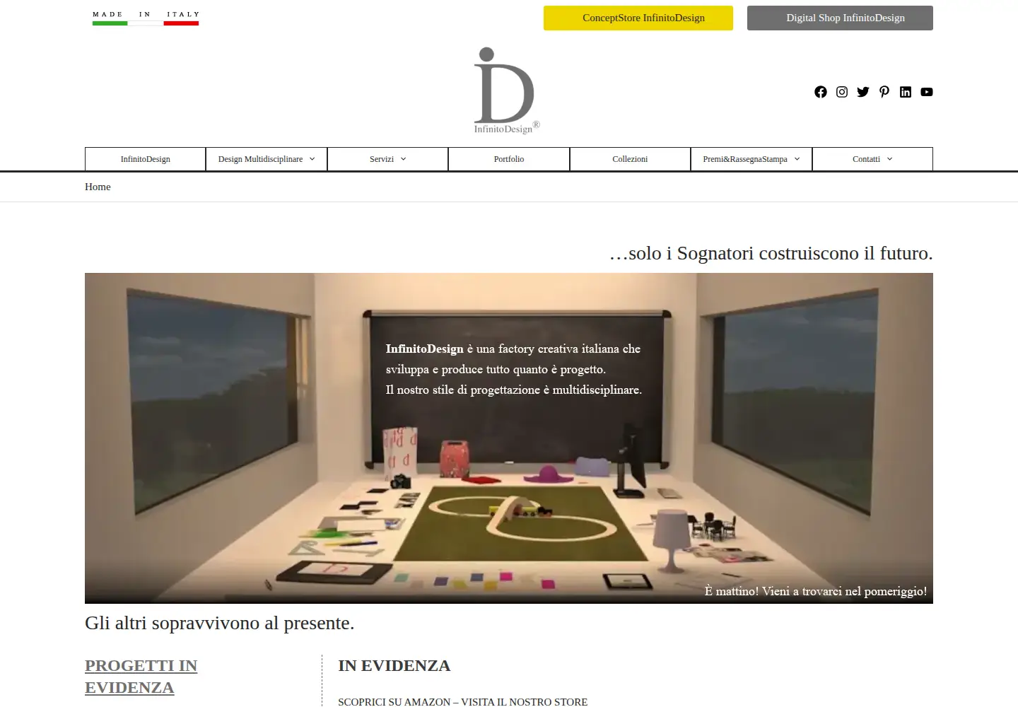 Screenshot of infinitodesign.it