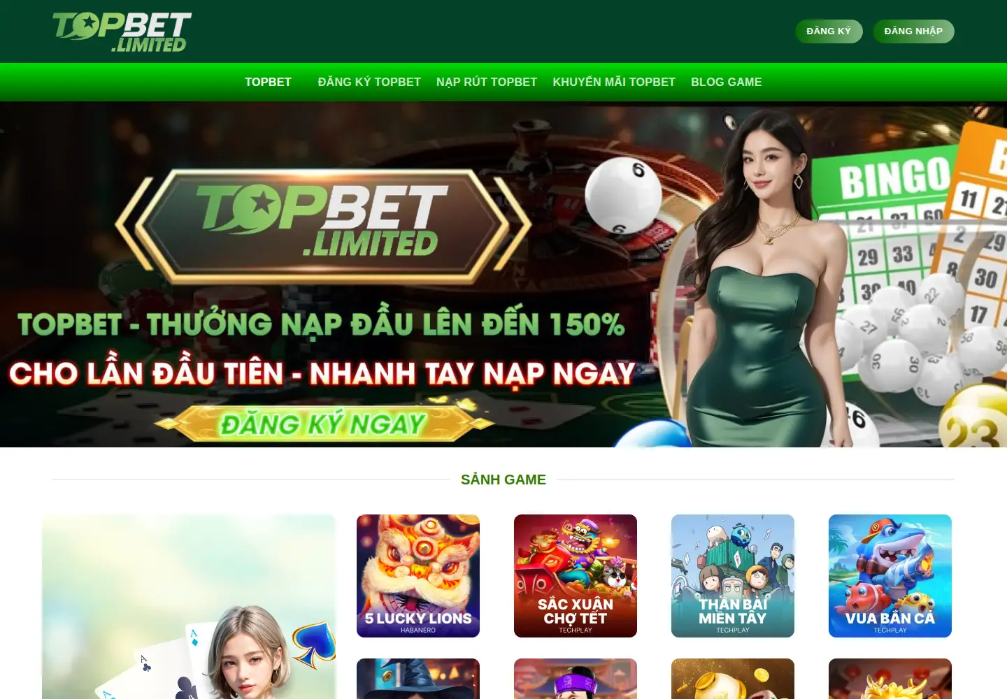 Screenshot of topbet.limited