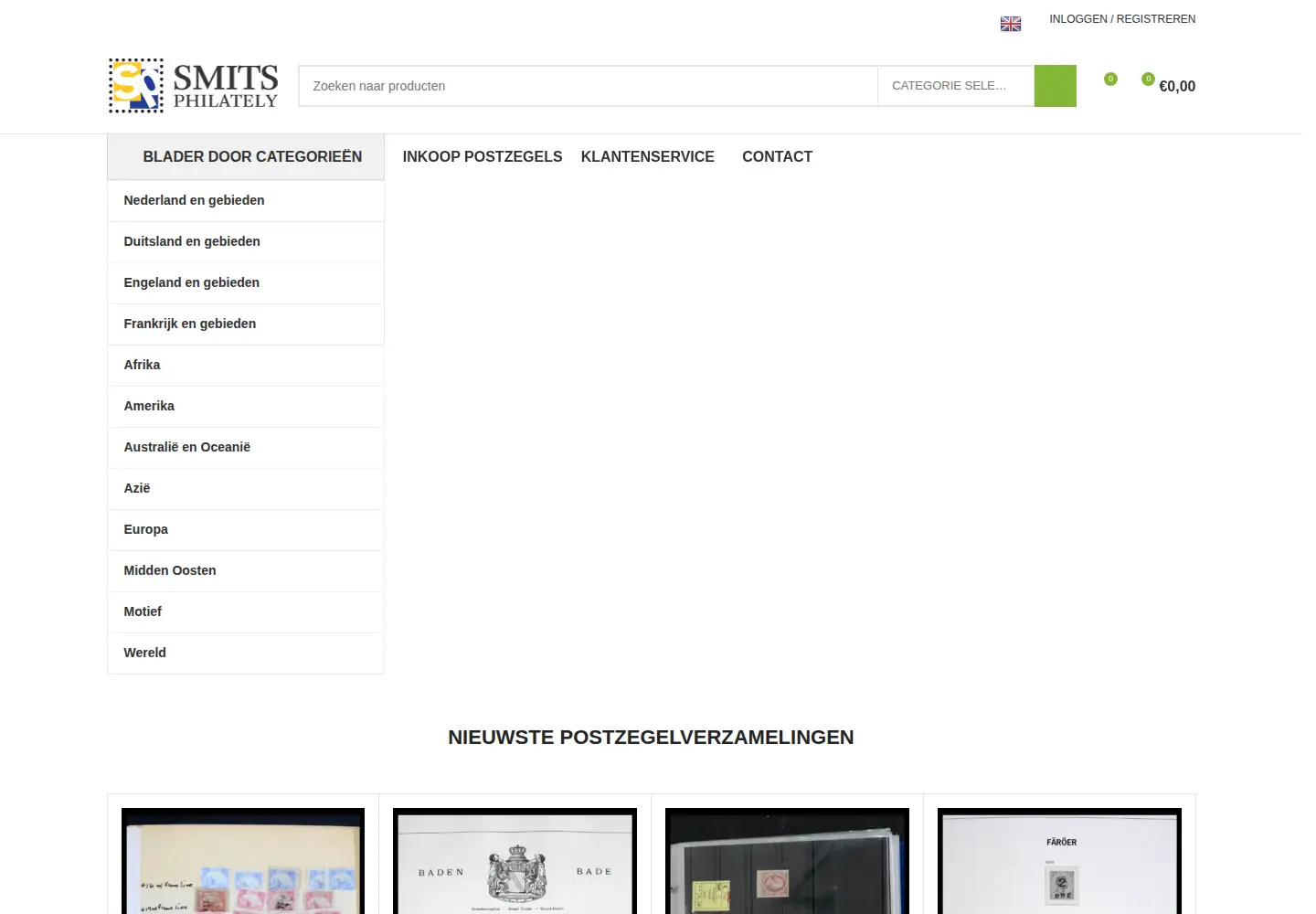 Screenshot of filatelie.net