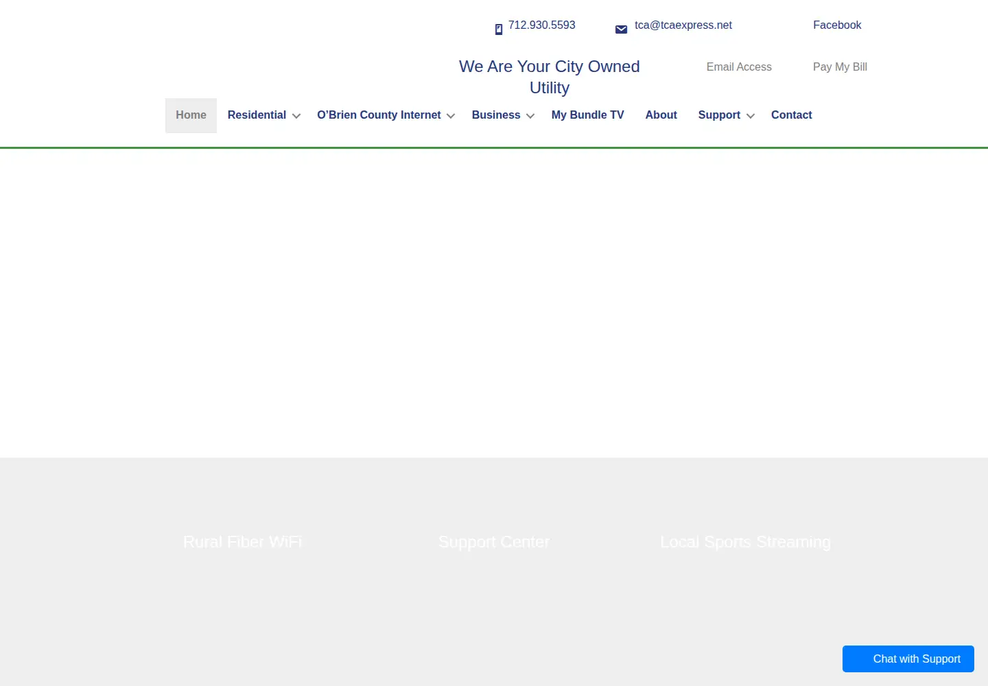 Captured homepage of tcaexpress.net in the current scan
