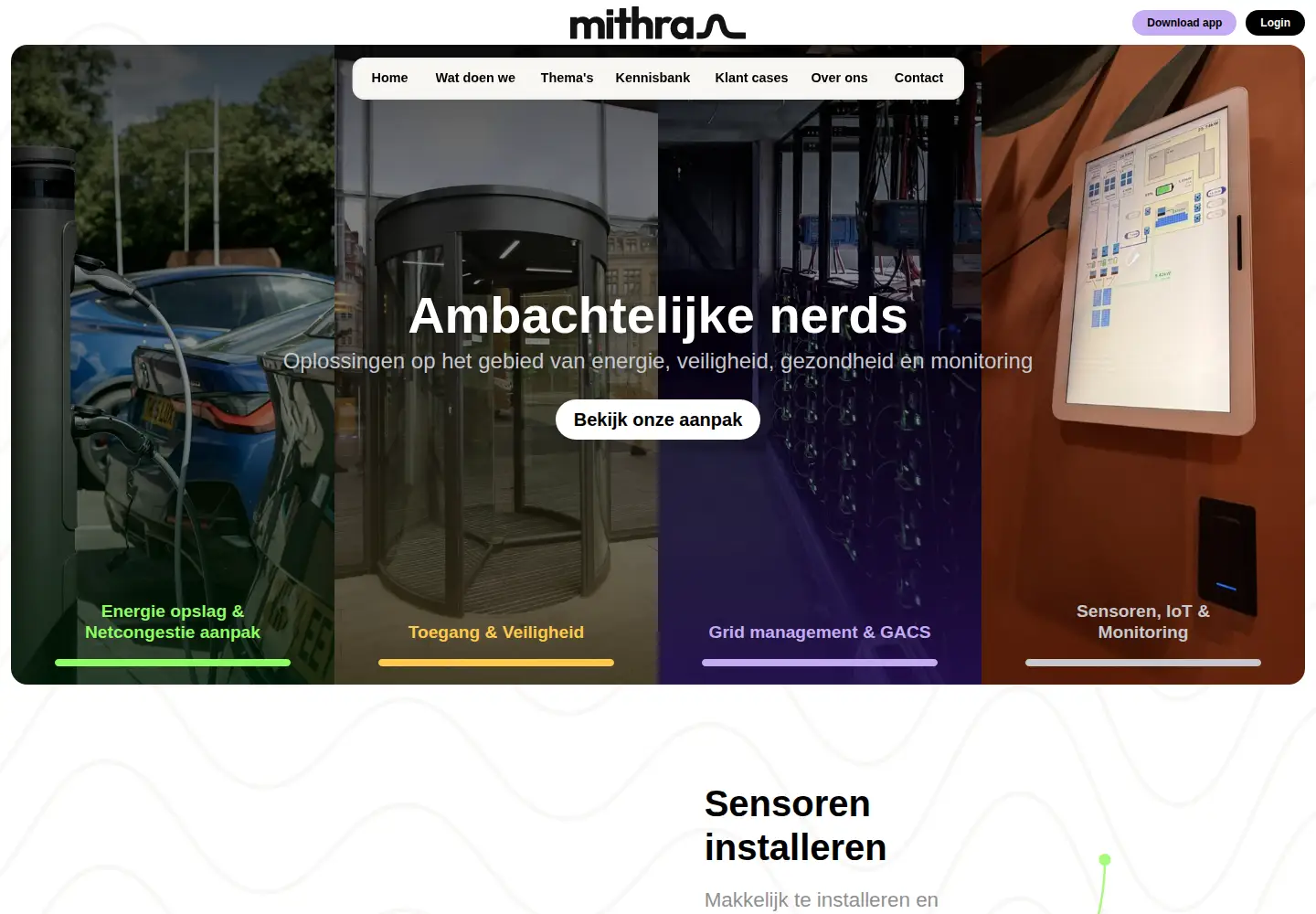 Captured homepage of mithra.network in the current scan