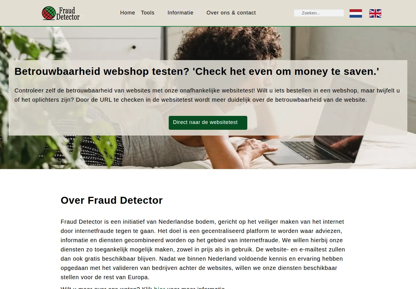 Screenshot of fraud-detector.nl