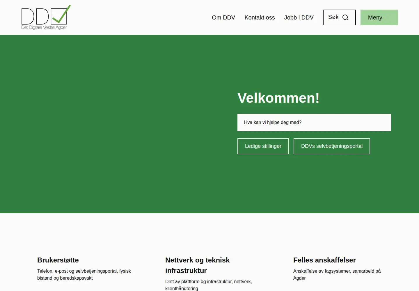 Captured homepage of ddv.no in the current scan