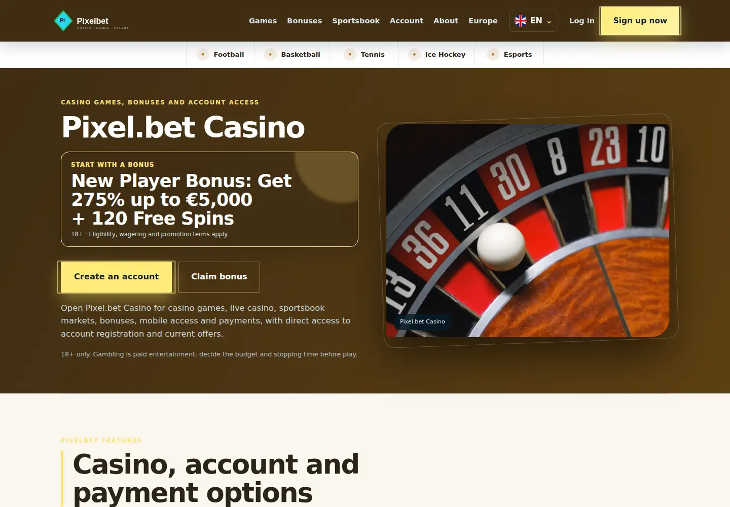 Screenshot of pixelbet.eu