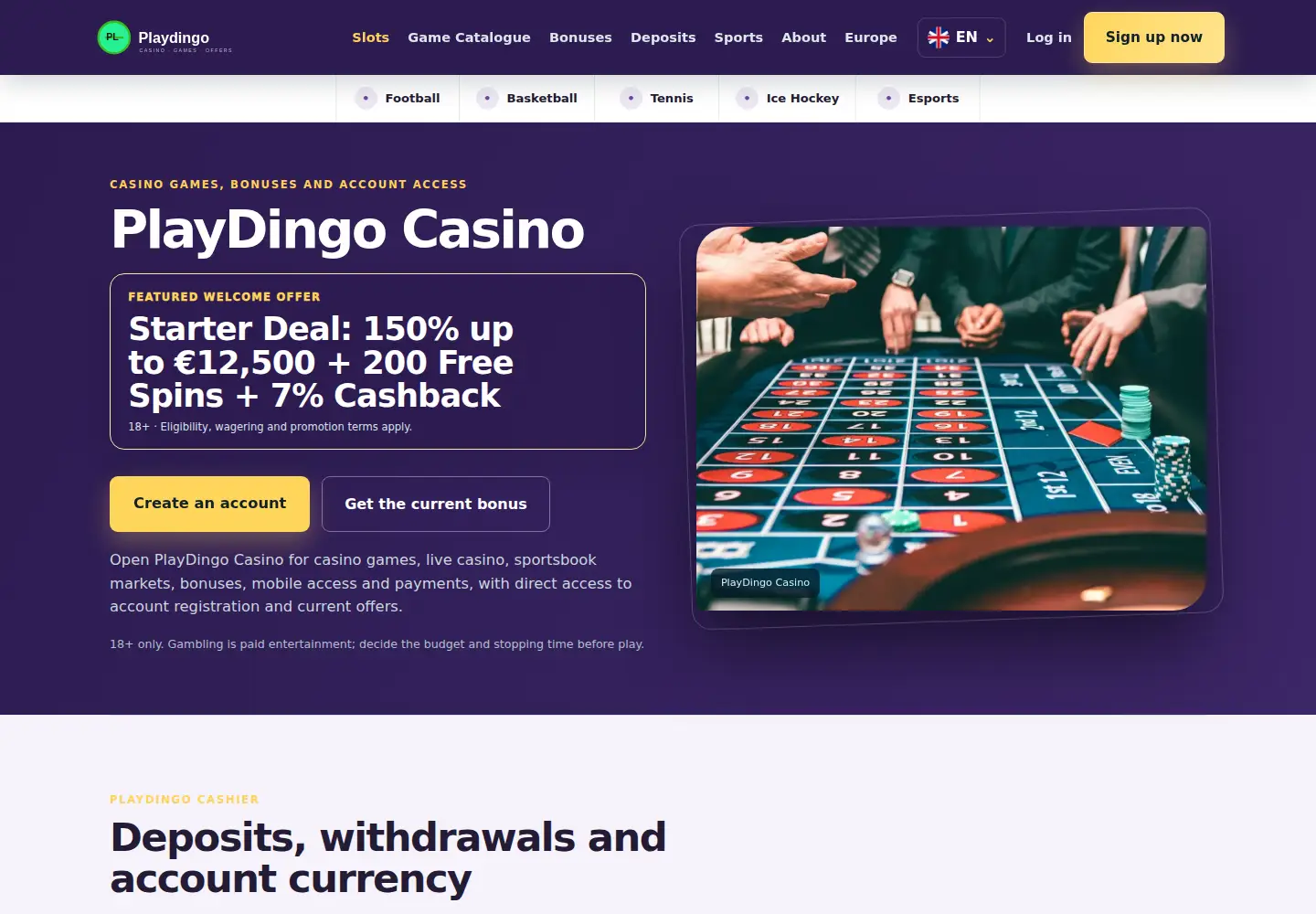 Screenshot of playdingo.eu